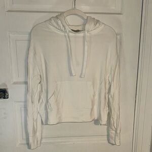 Athleta Women's White Crop Hoodie
